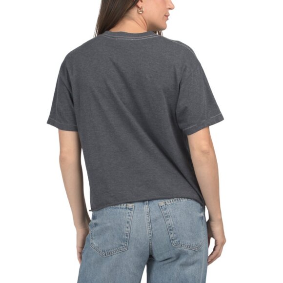 FOR THE REPUBLIC Charcoal Lightening Bolt Graphic Tee - Picture 2 of 2